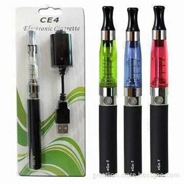 E-cigarette eGo CE4 blister kit with USB charger, OEM is provided